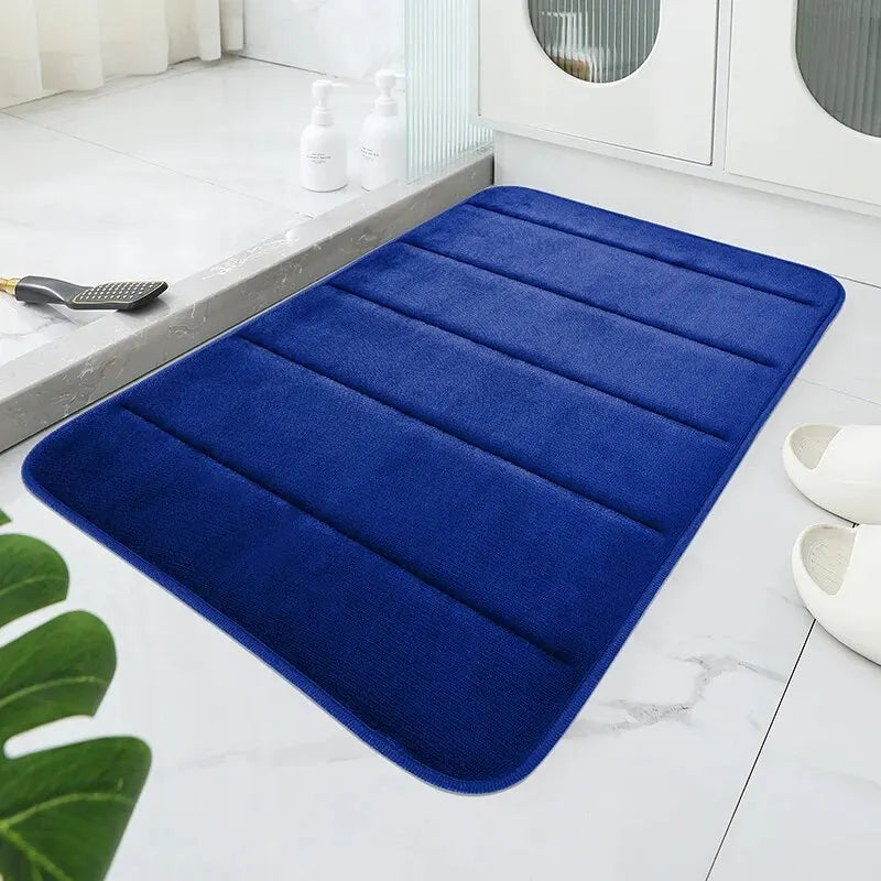 Tapis microfibre antidérapant ultra absorbant bandes